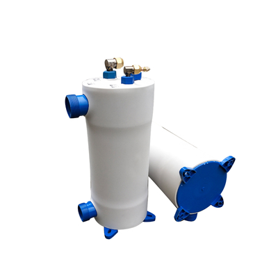 PVC قذيفة لفائف أنبوب مبادل حراري 0.4mpa 1.5 طن شل ومبادل حراري لفائف
