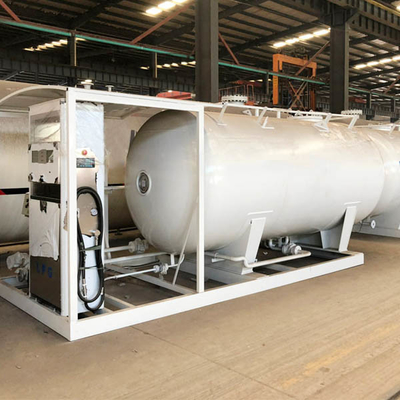 Q345R 10 Tons LP Gas Filling Stations، 1.77Mpa Auto Gas Filling Station