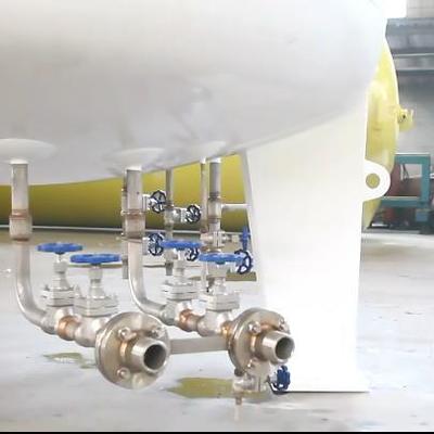 خزان تخزين السوائل المشع لLN2 30 m3 8 بار