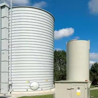 10m3 عمودي خزان تخزين الأكسجين السائل المشع 1.6MPa 304 الفولاذ المقاوم للصدأ