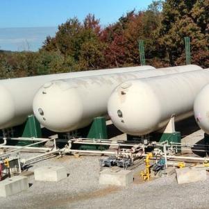 10m3 عمودي خزان تخزين الأكسجين السائل المشع 1.6MPa 304 الفولاذ المقاوم للصدأ