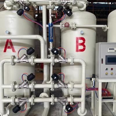 مولد الأكسجين PSA الخاص بالمستشفى مع نظام تحكم PLC وبناء الفولاذ المقاوم للصدأ لتوفير الأكسجين الطبي