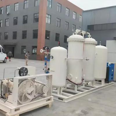 مولد الأكسجين PSA الخاص بالمستشفى مع نظام تحكم PLC وبناء الفولاذ المقاوم للصدأ لتوفير الأكسجين الطبي