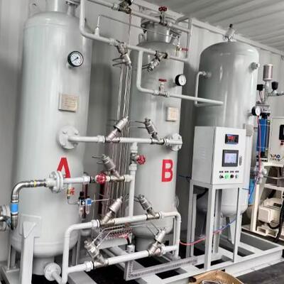 مولد الأكسجين PSA ذو نقاء عالية 100Nm3/h 99.5 ٪ مثبت على التزلج لمصنع توليد الأكسجين الطبي للمستشفيات