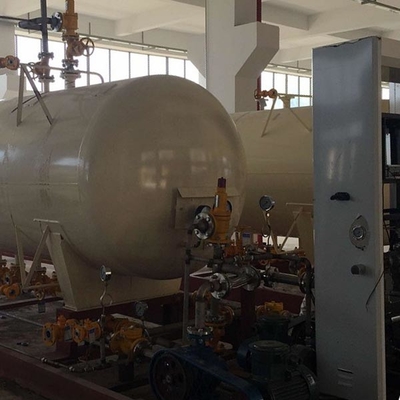 محطات تعبئة أوتوجاز غاز البترول المسال المثبتة على الجليد 2.5 ميجا باسكال ، محطة تعبئة زلق 50000 لتر غاز البترول المسال